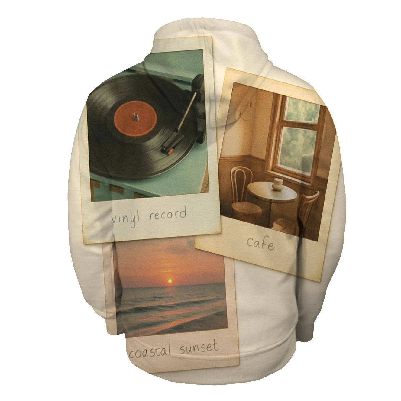 Faded Polaroid Film Frame Collage hoodie designs
