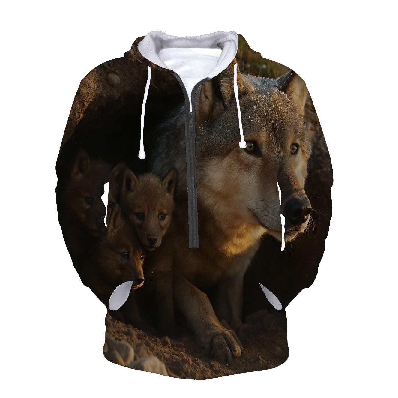 Alpine Den Entrance embroidered hoodies