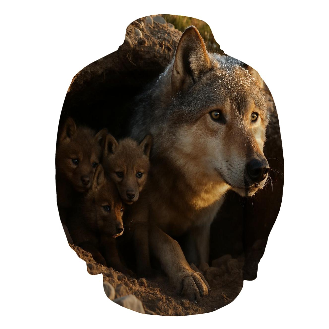 Alpine Den Entrance embroidered hoodies