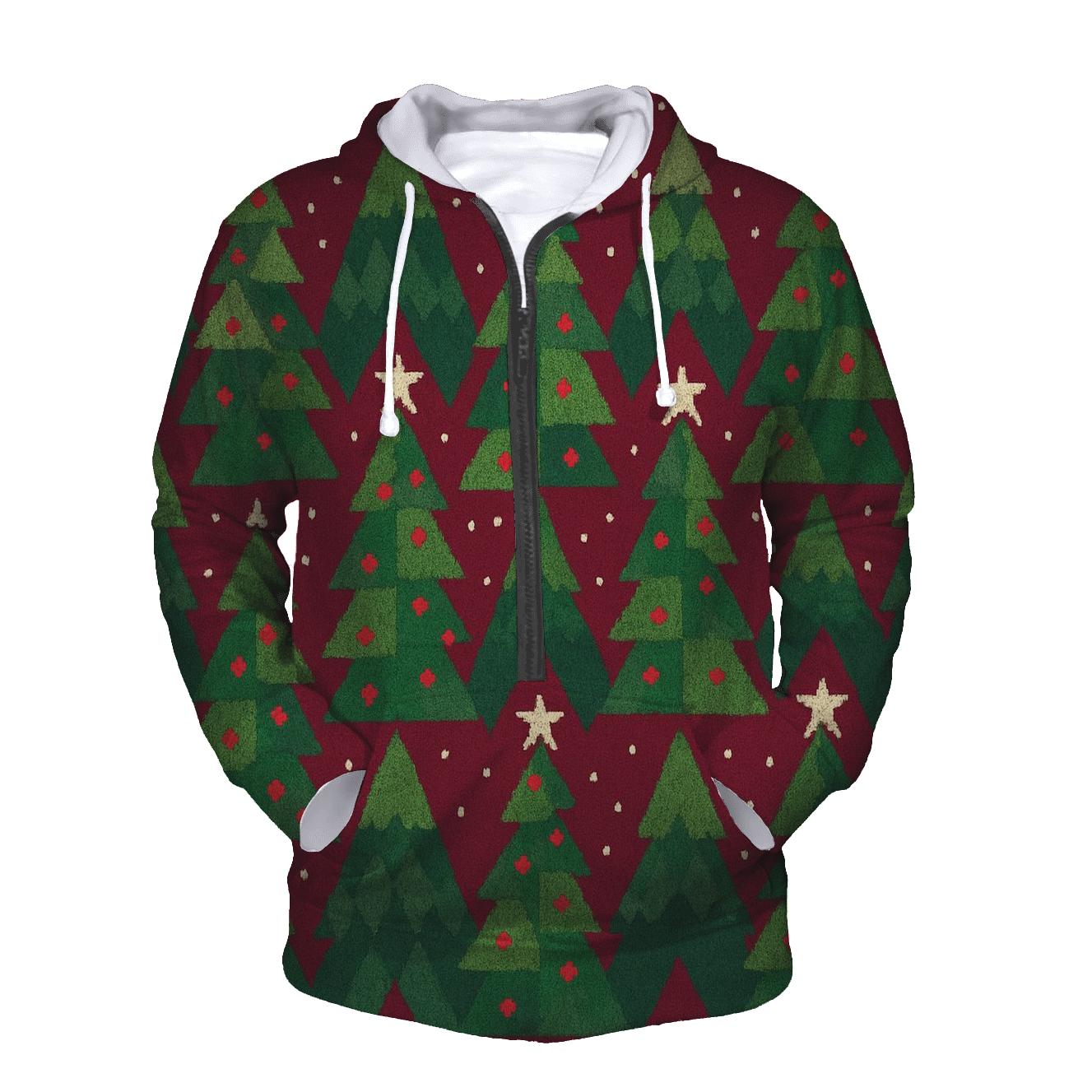 Evergreen Triangle Peaks Design premium hoodies