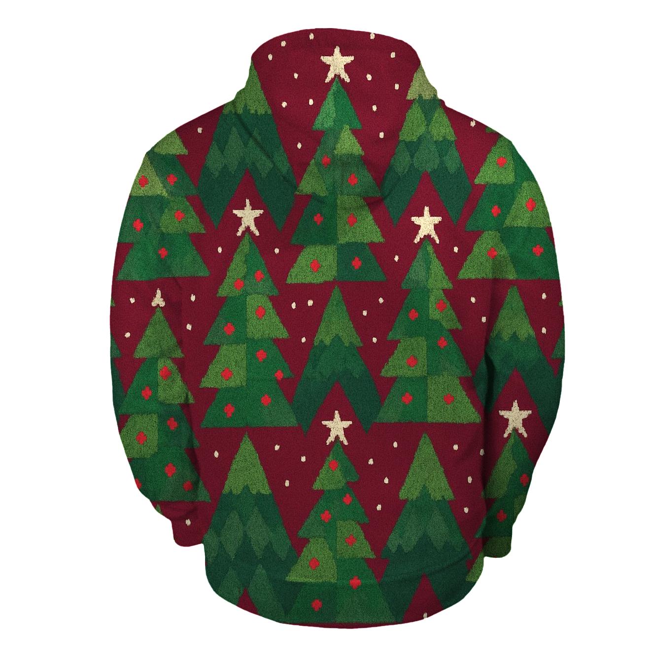 Evergreen Triangle Peaks Design premium hoodies