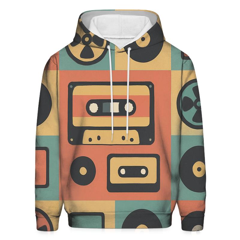 Cassette Mosaic Pattern hoodie trends