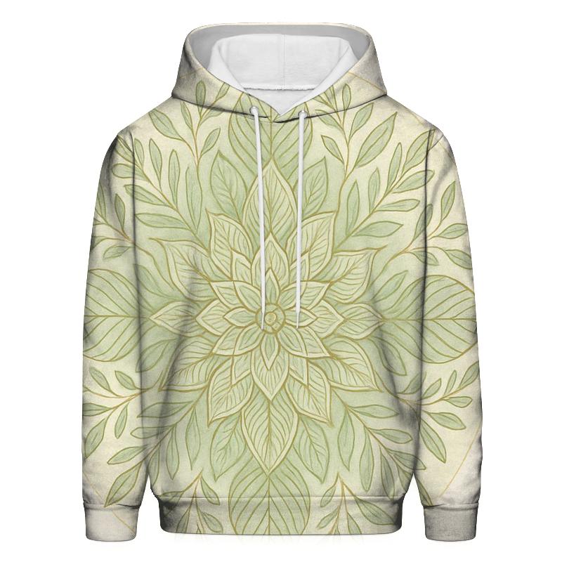 Botanical Line Mandala hoodie trends