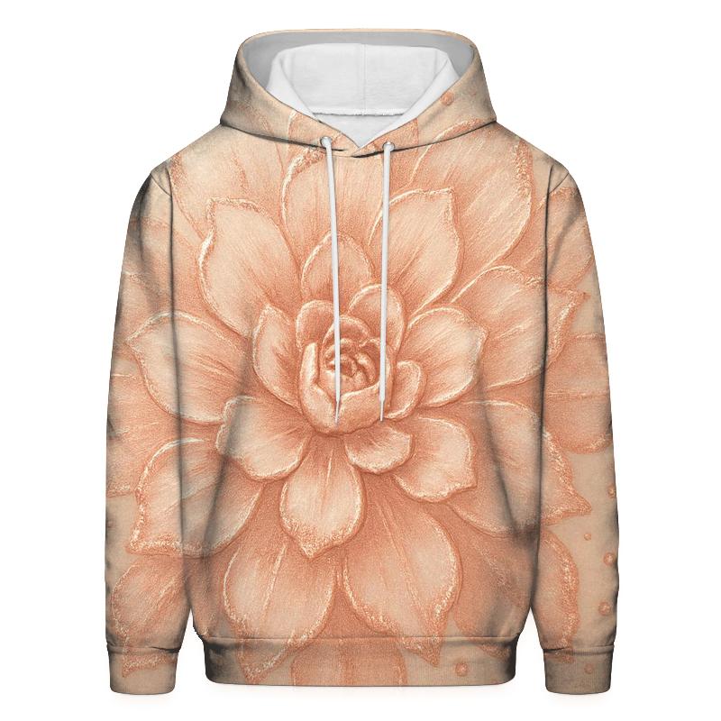 Rose Gold Bloom designer hoodies
