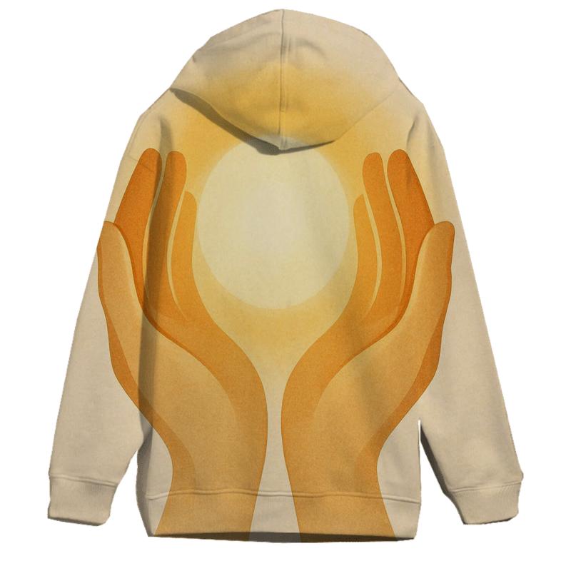 Open Hands Halo embroidered hoodies