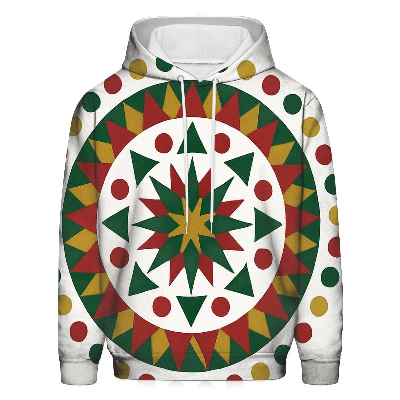 Starburst Ornament Mandala pullover hoodies