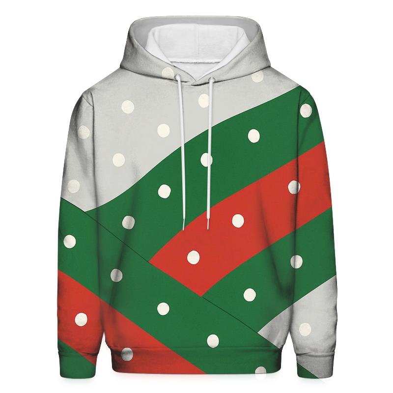Diagonal Snowfall Waves designer hoodies