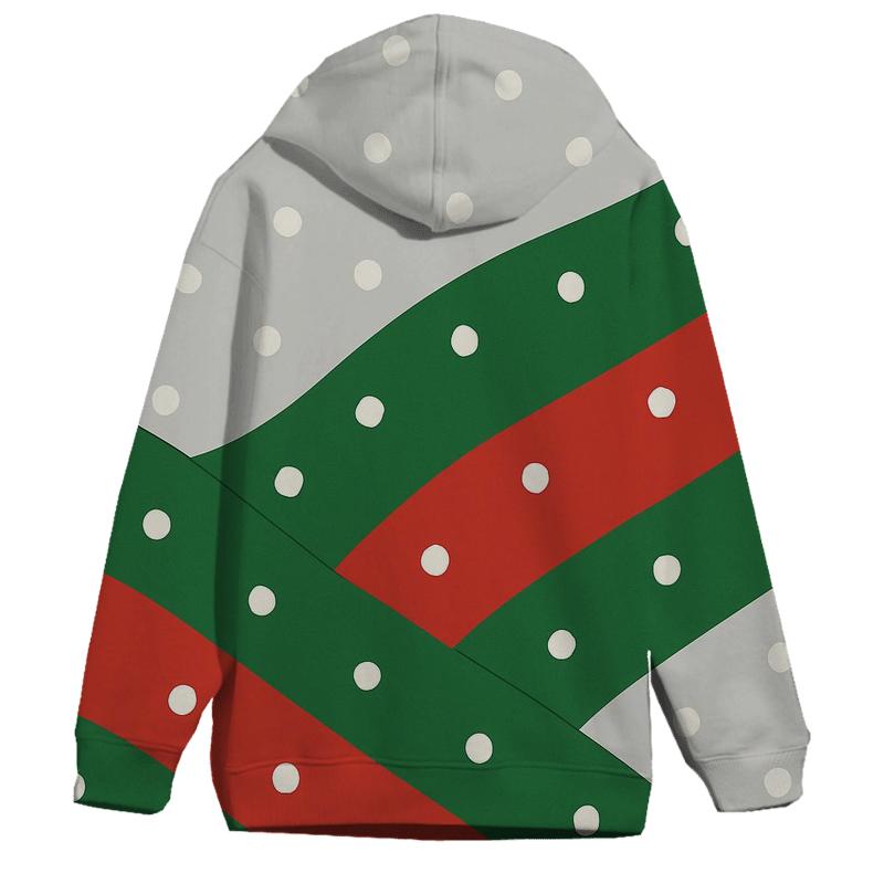 Diagonal Snowfall Waves designer hoodies