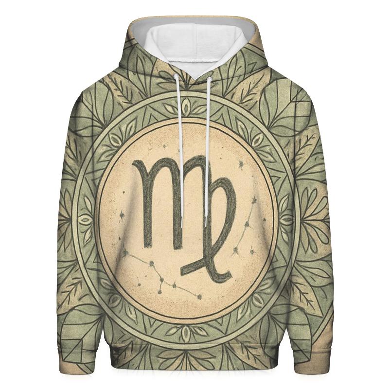 Virgo Earth Mandala Pattern hoodie styles