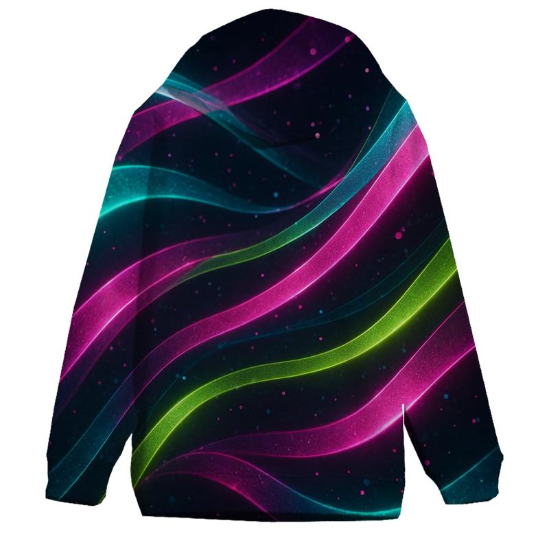 Electric Aurora Veil premium hoodies