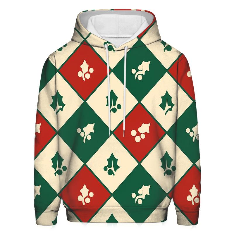 Holly Grid Delight premium hoodies
