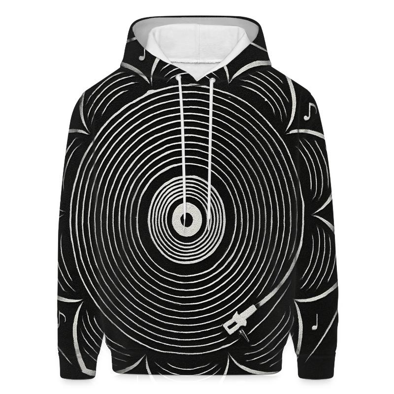 Vinyl Spiral Mandala premium hoodies