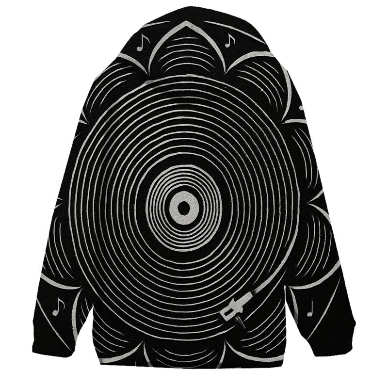 Vinyl Spiral Mandala premium hoodies