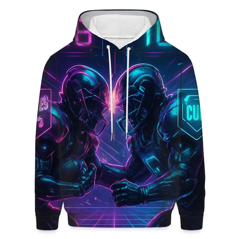 Neon Circuit Clash hoodie designs