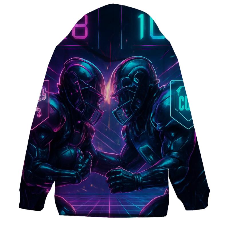 Neon Circuit Clash hoodie designs
