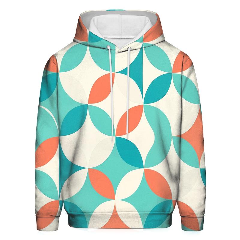 Groovy Pool Tiles printed hoodies