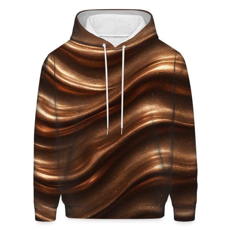 Bronze Ripple Luxe embroidered hoodies