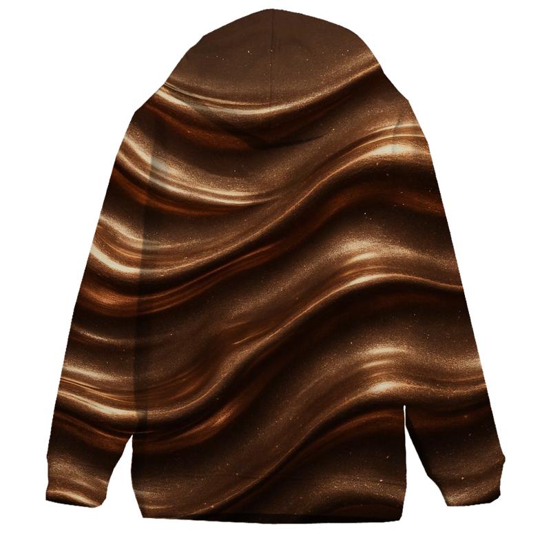 Bronze Ripple Luxe embroidered hoodies