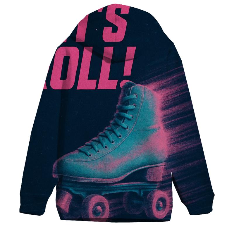 Retro Roller Rink Neon Poster hoodie styles