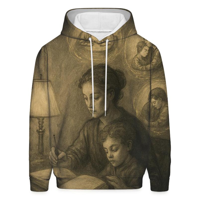 The Silent Ledger printed hoodies