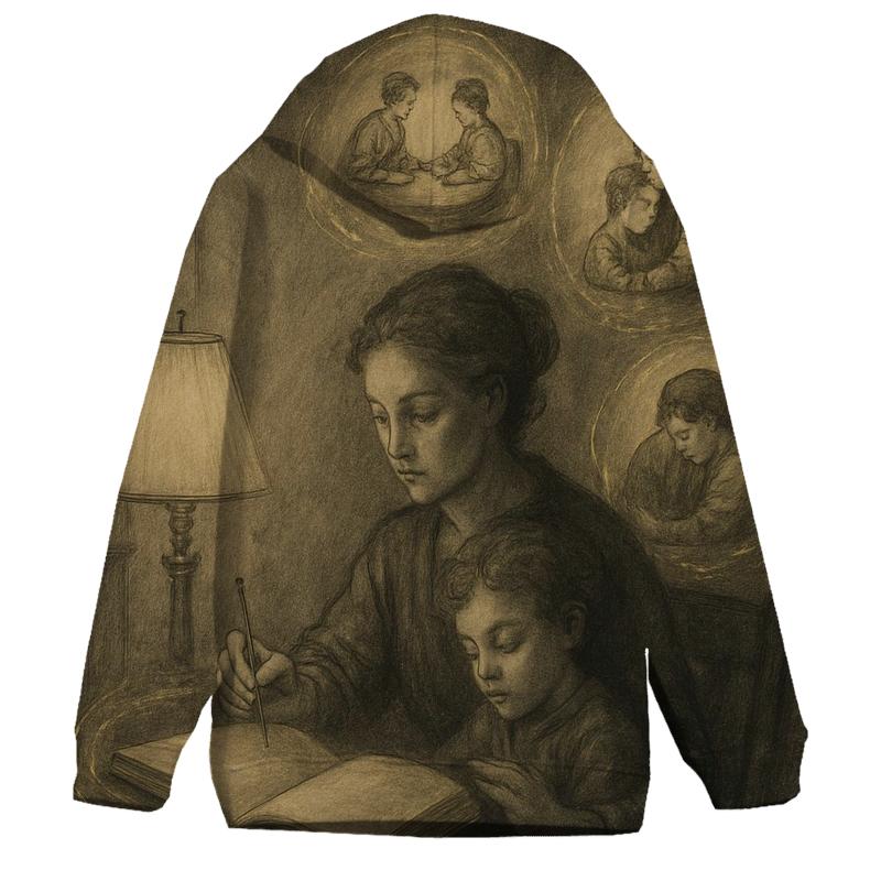 The Silent Ledger printed hoodies