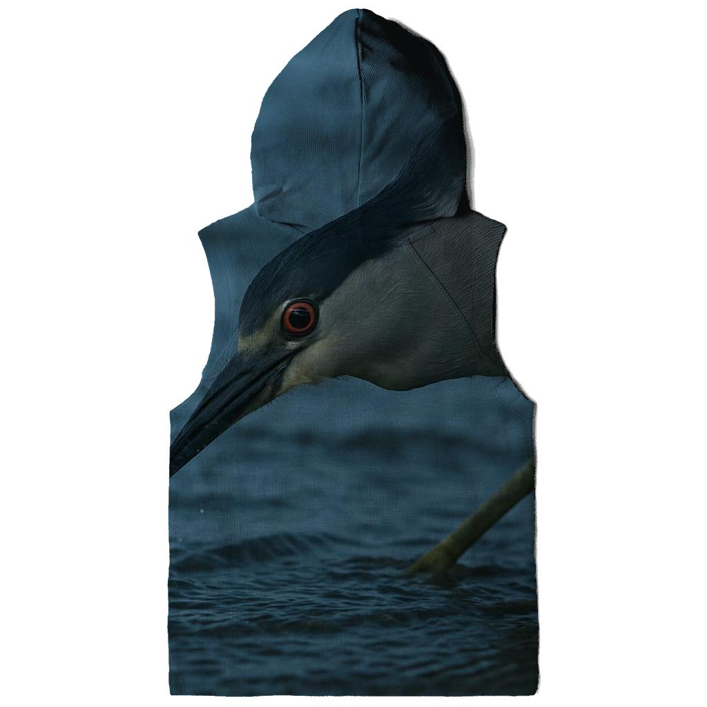 Estuary Night Heron Tidal Hunt designer hoodies