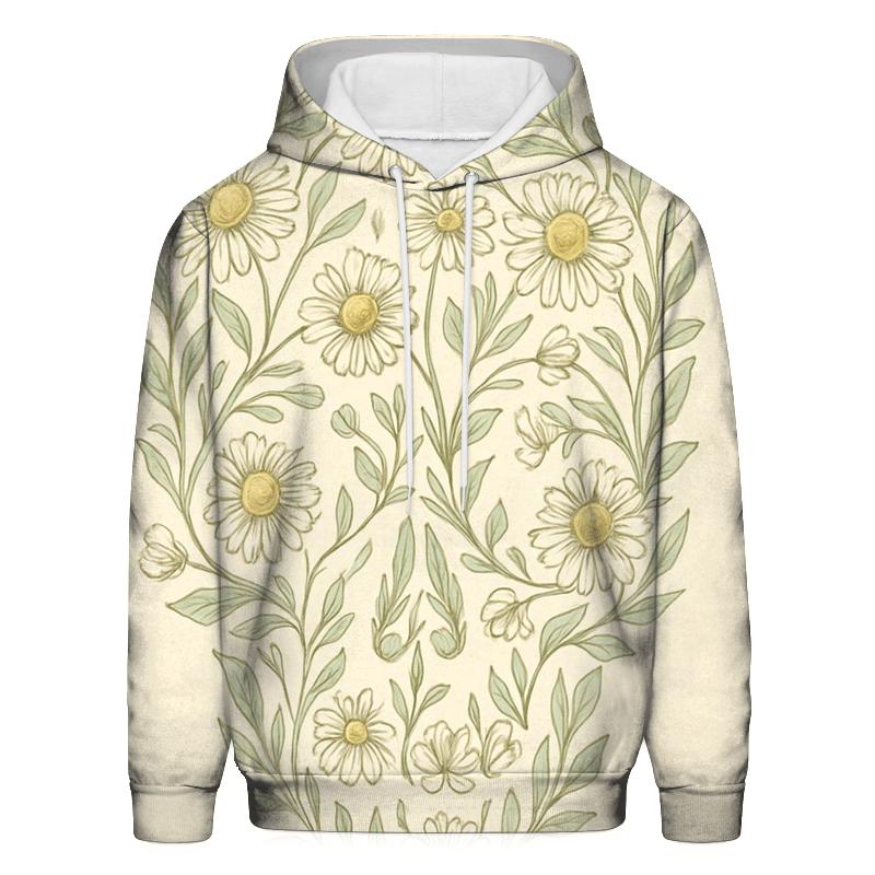 Floral Skull Chamomile hoodies fashion