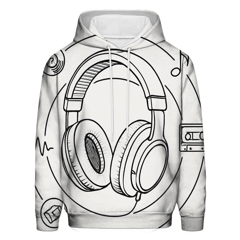 Headphone Orbit Diagram hoodie styles