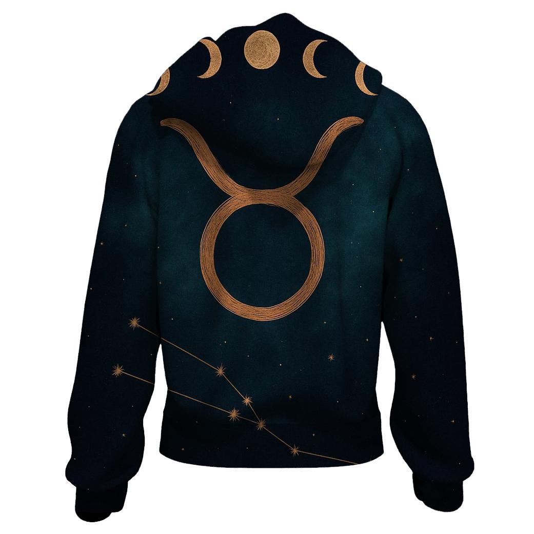 Celestial Taurus Bull Glyph heavyweight hoodies