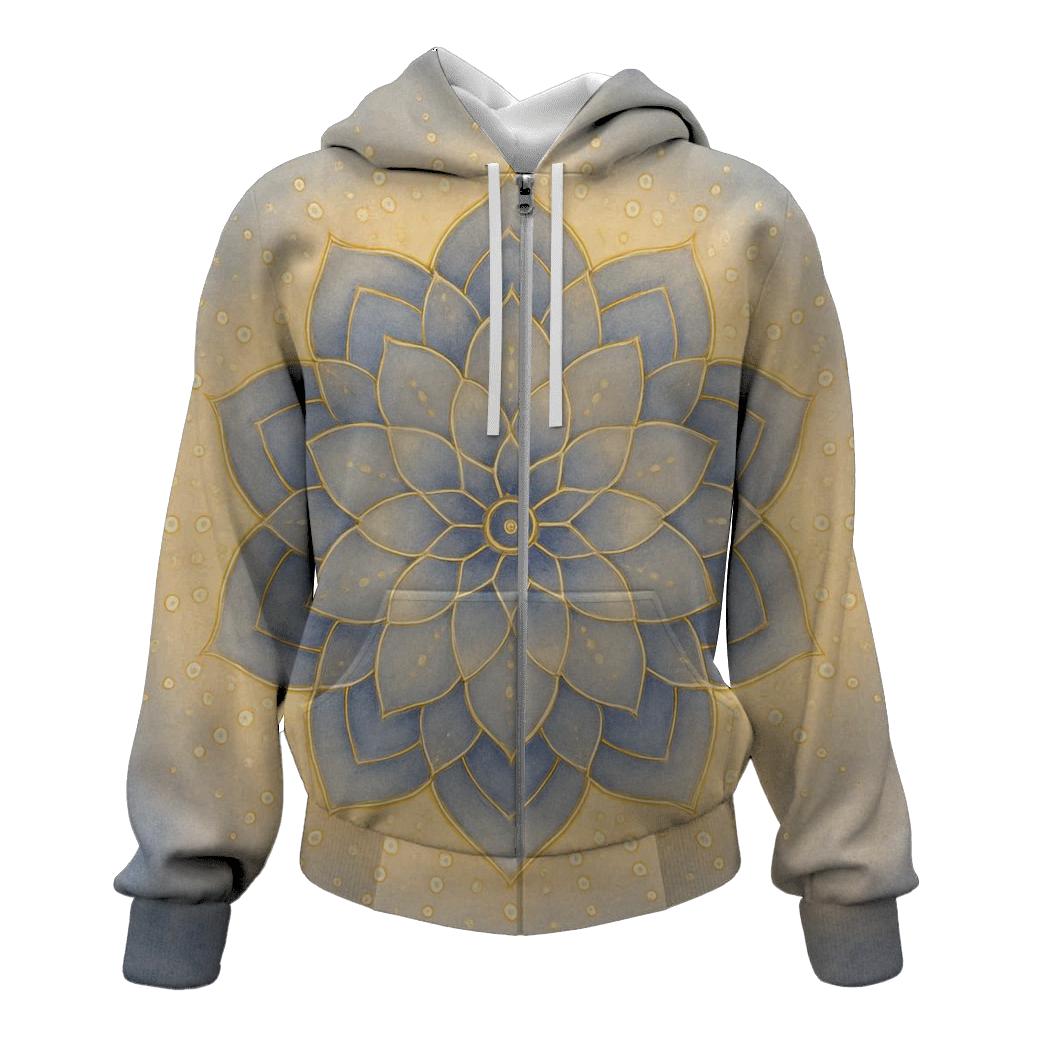 Luminescent Mandala heavyweight hoodies