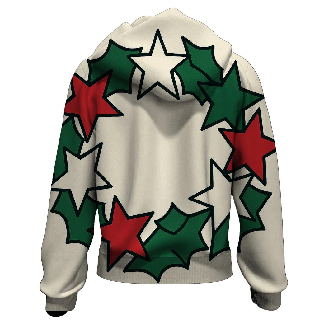 Starlit Wreath Geometry premium hoodies