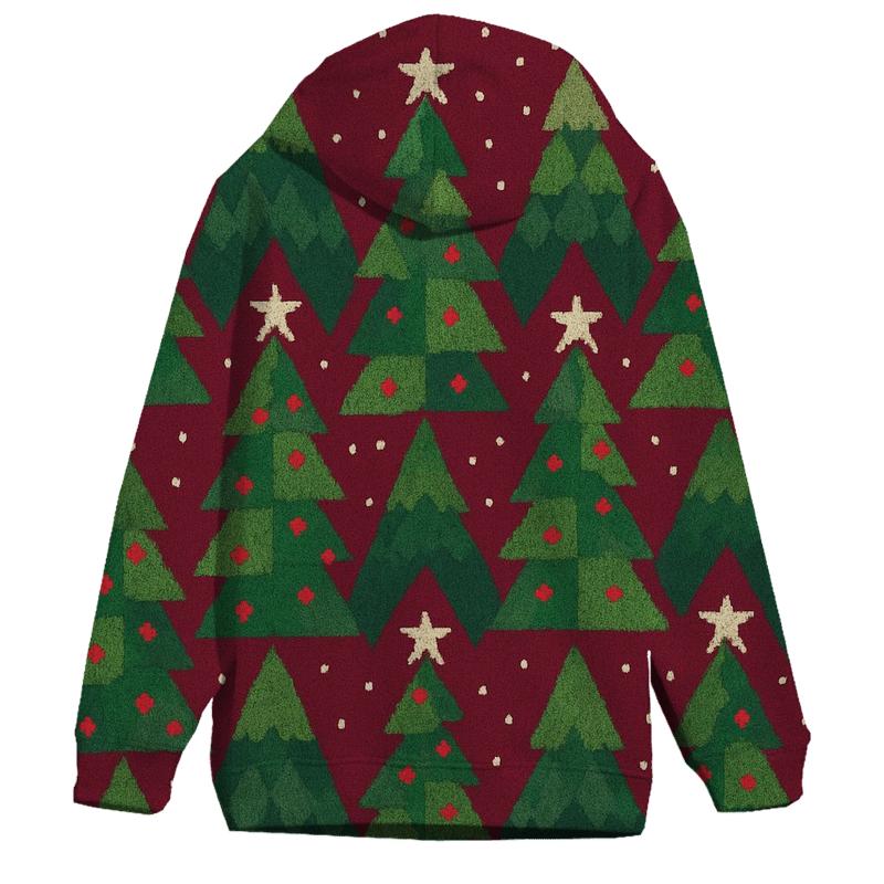 Evergreen Triangle Peaks Design graphic hoodies