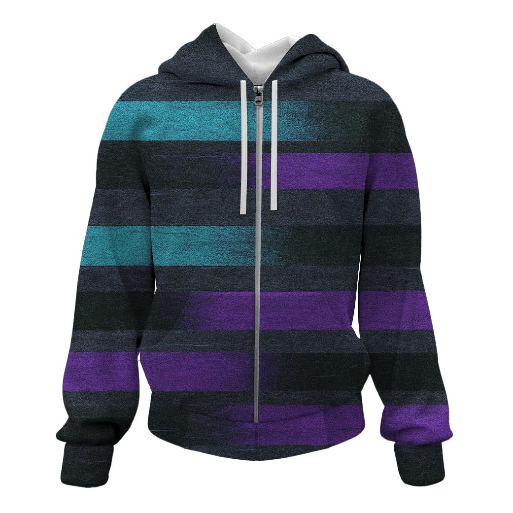 VHS Static Stripes printed hoodies