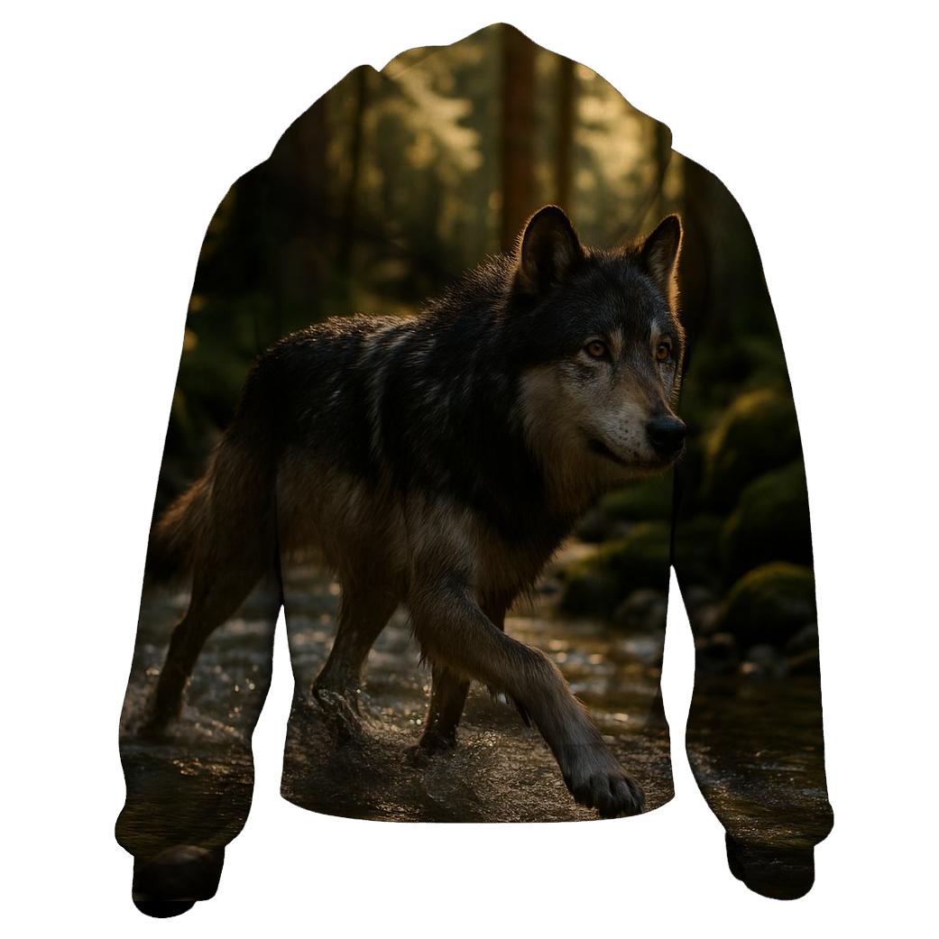 Forest River Crossing printed hoodies