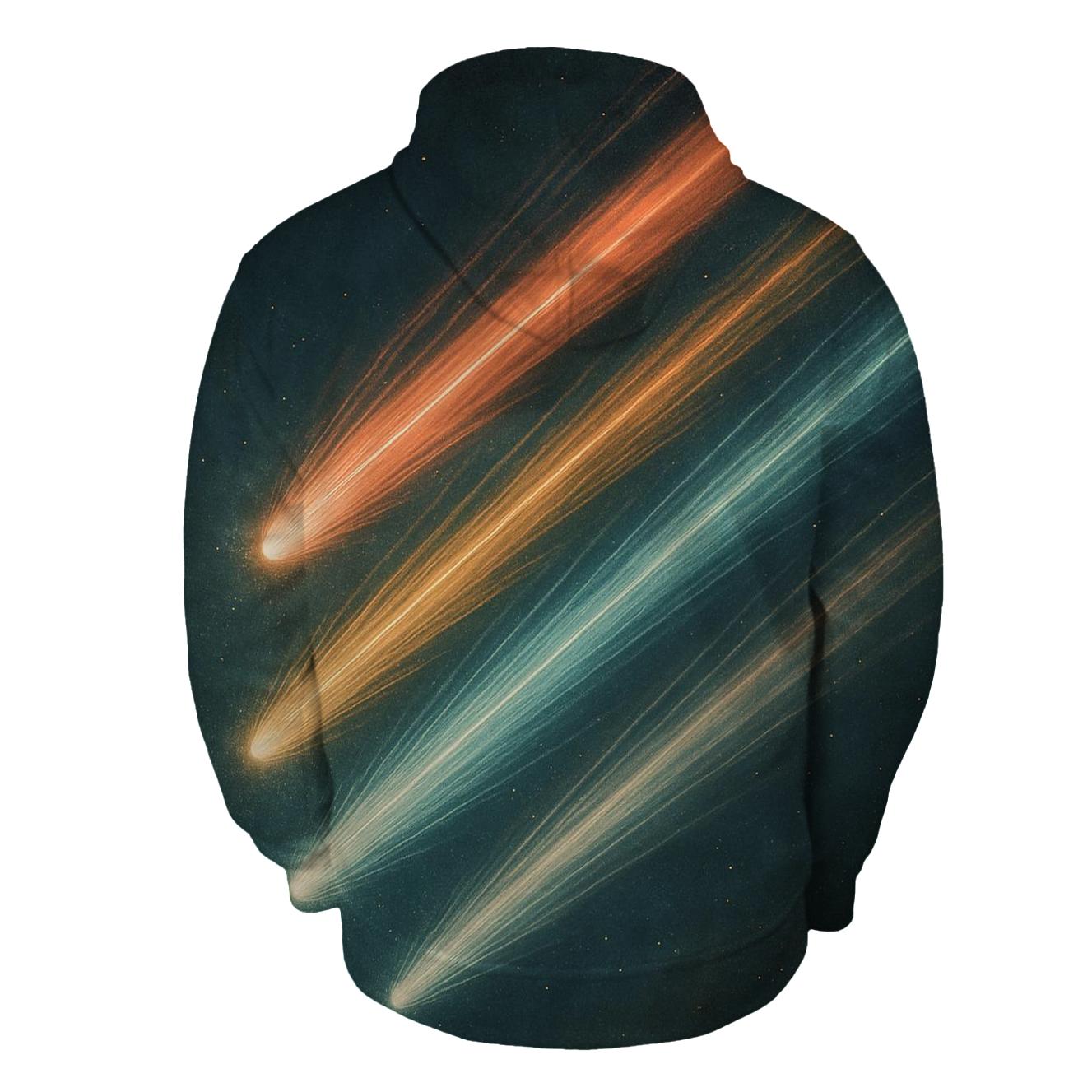Comet Fan Overprint pullover hoodies