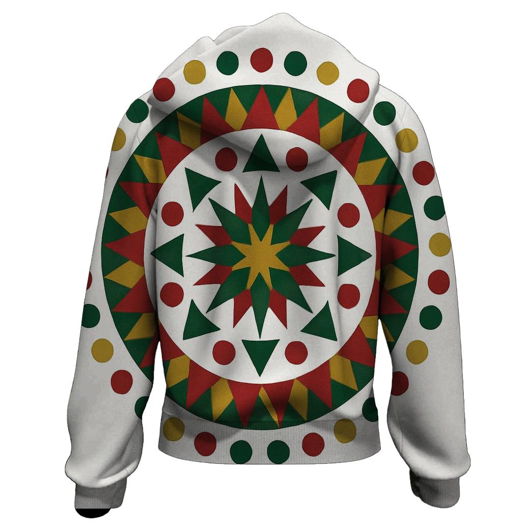 Starburst Ornament Mandala heavyweight hoodies