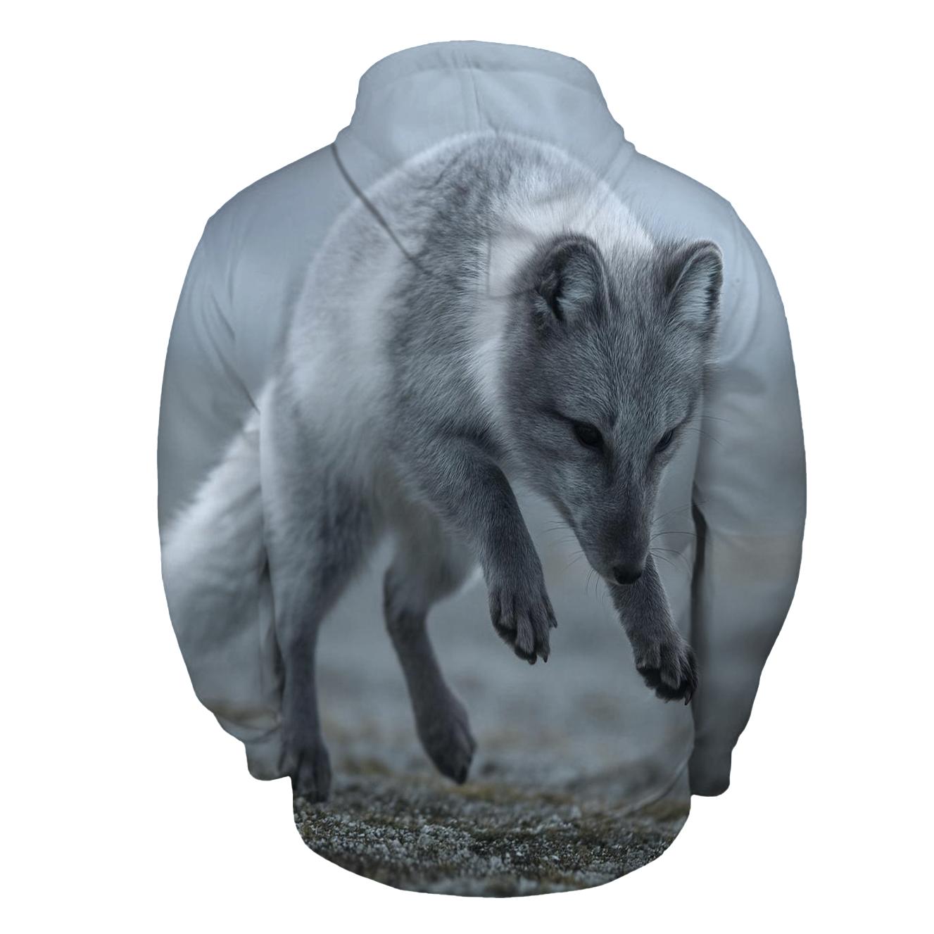 Tundra Forage Arctic Fox custom hoodies