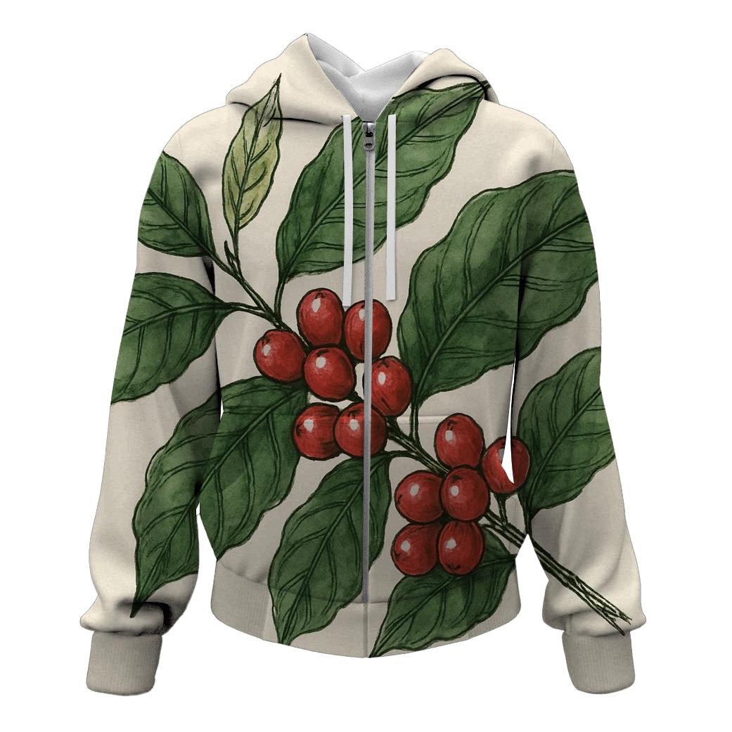 Cherry Branch Sketch premium hoodies