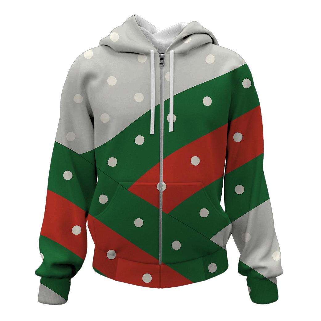 Diagonal Snowfall Waves lightweight hoodies