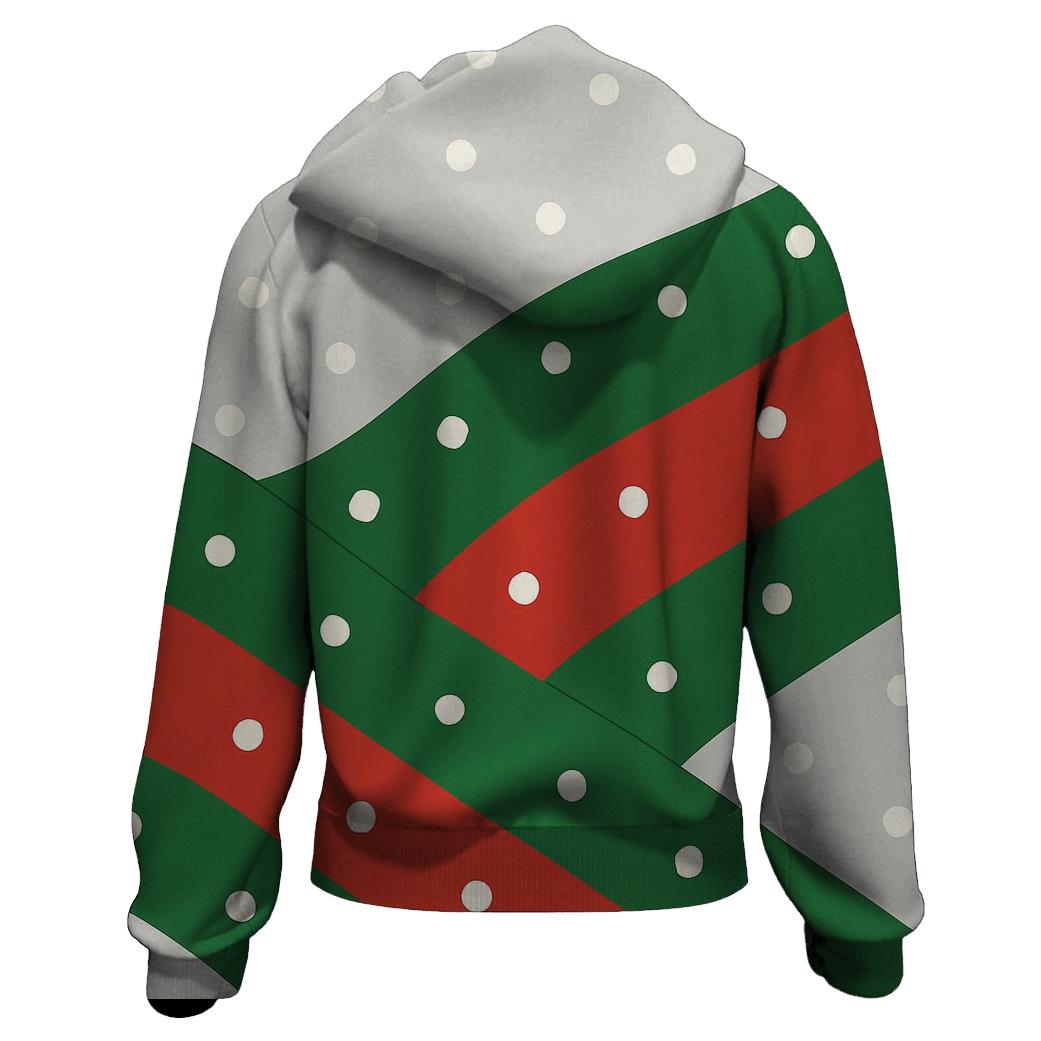 Diagonal Snowfall Waves lightweight hoodies