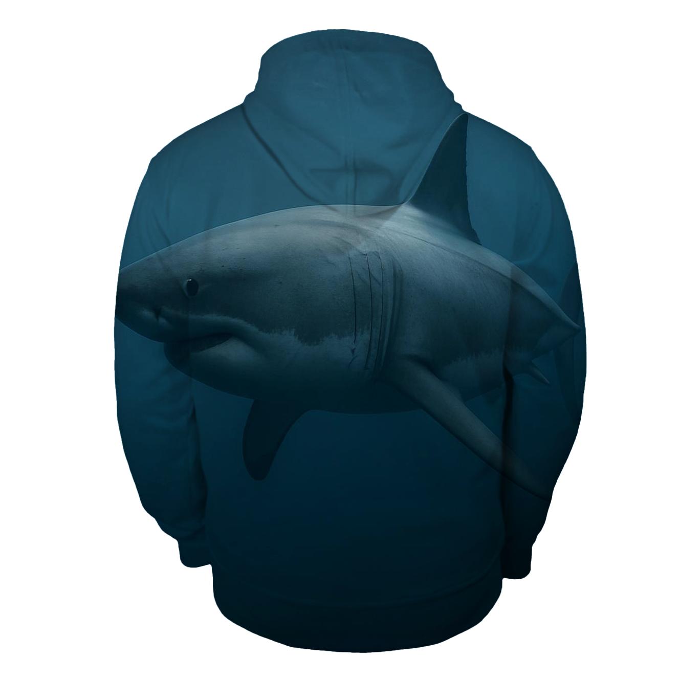 Pelagic Loom Great White Shark designer hoodies