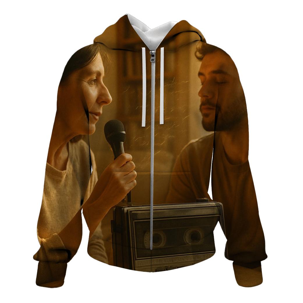 Echoes Of Her Voice embroidered hoodies