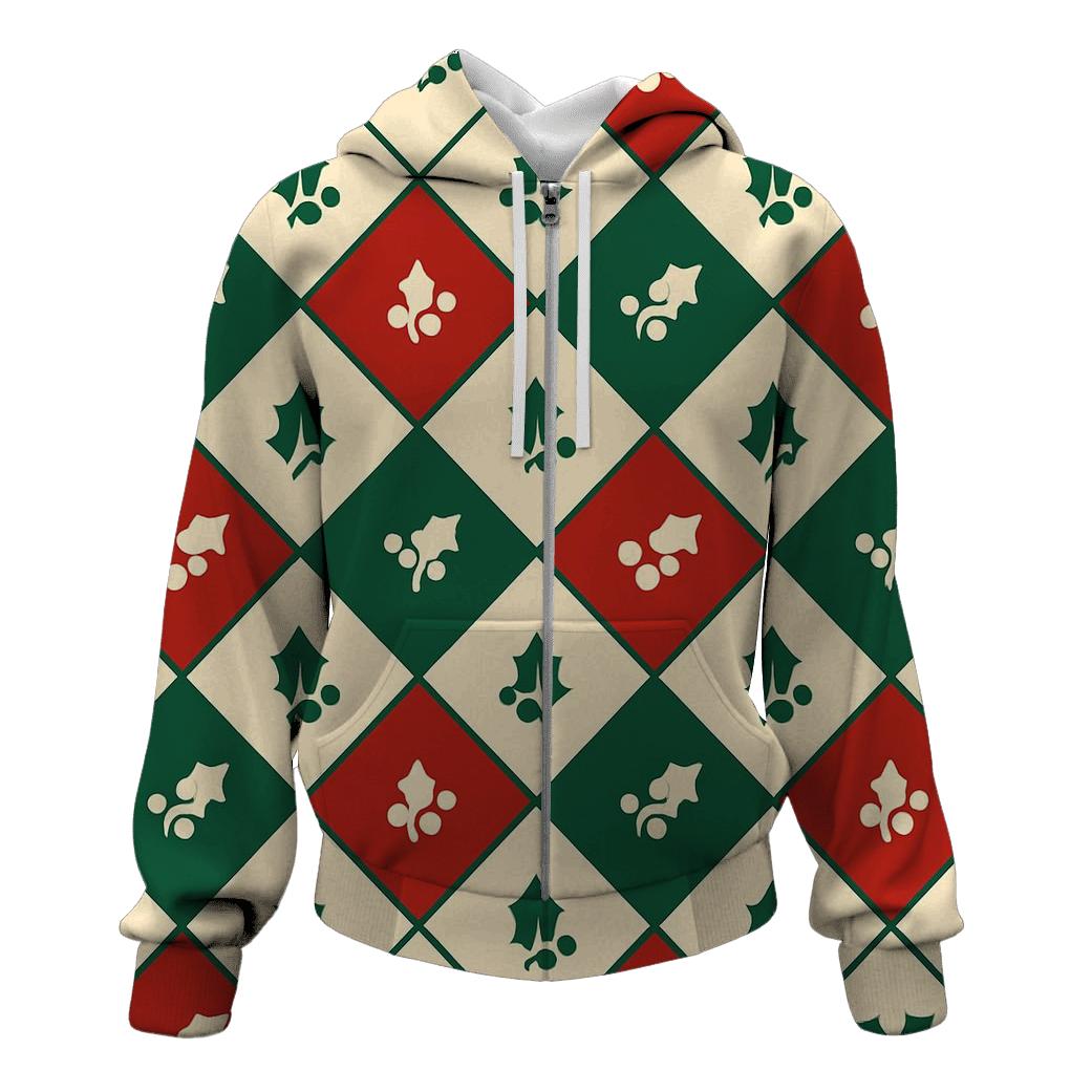 Holly Grid Delight pullover hoodies