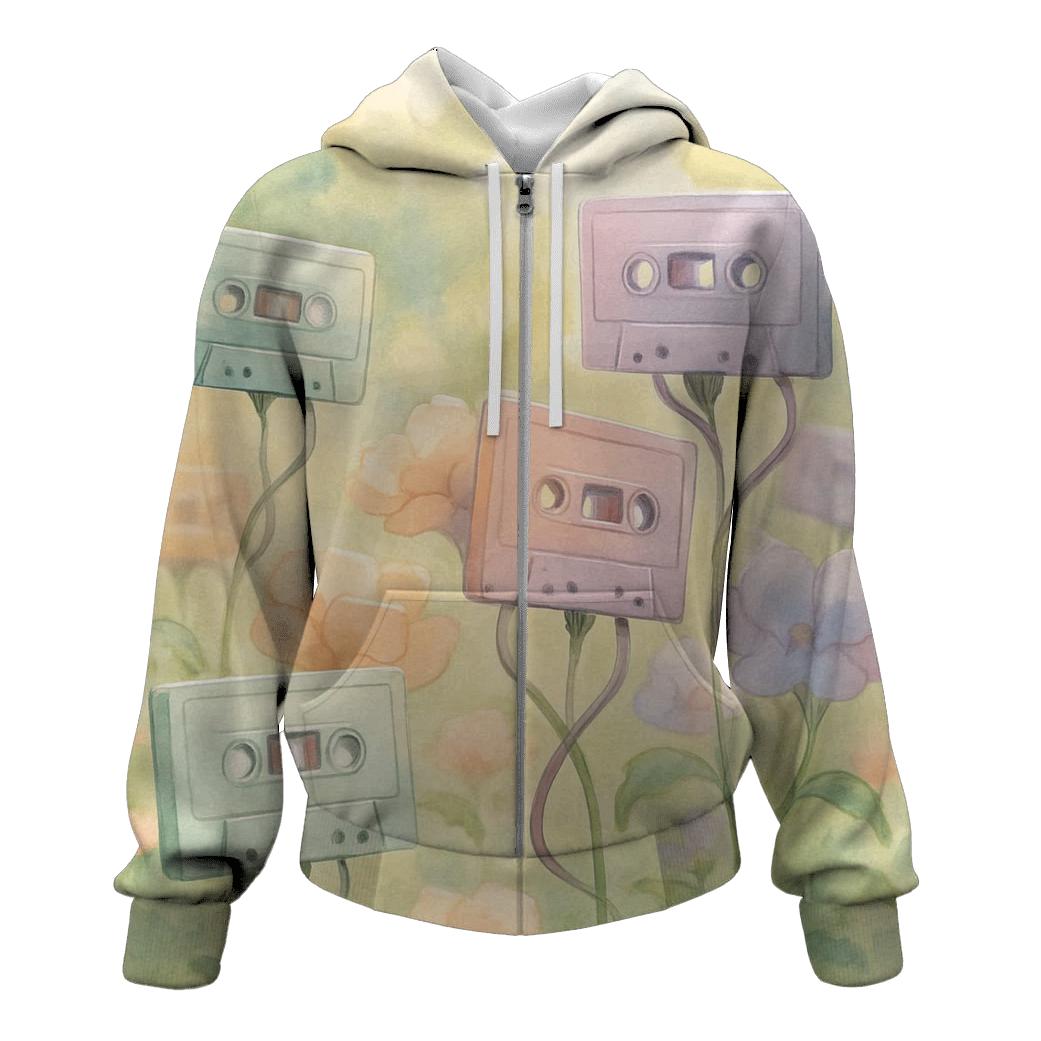 Cassette Garden graphic hoodies