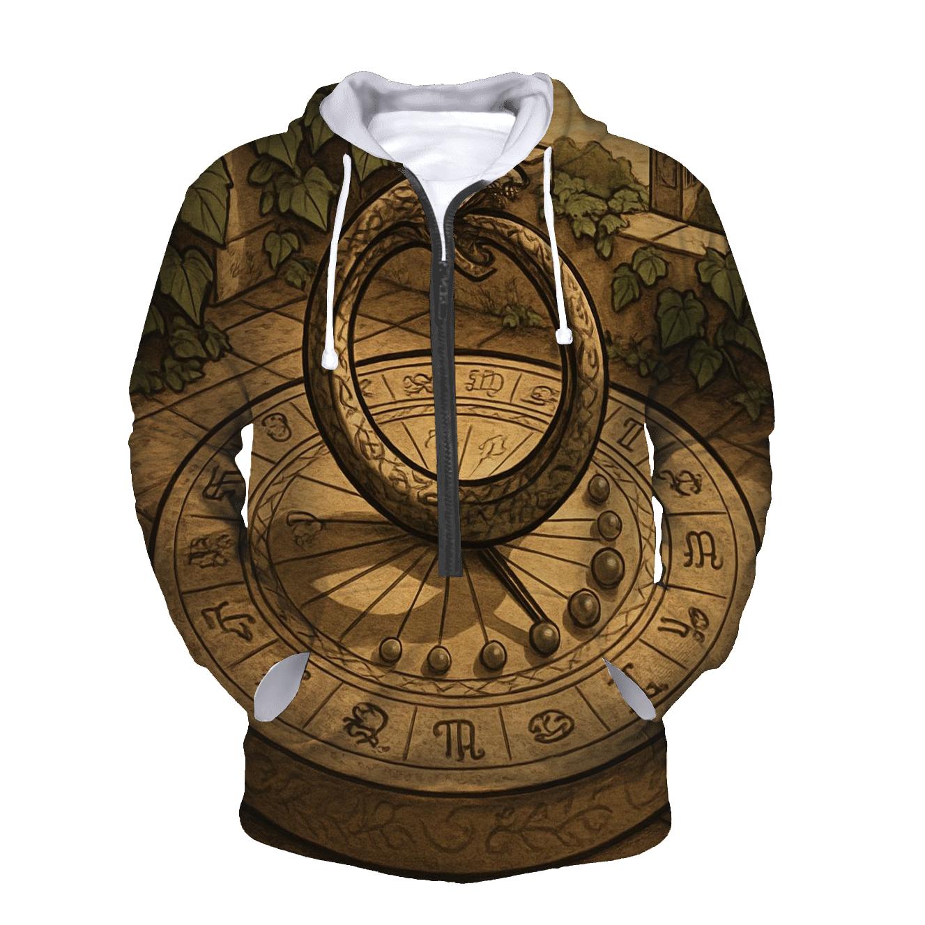Timekeeper Serpent Sundial graphic hoodies