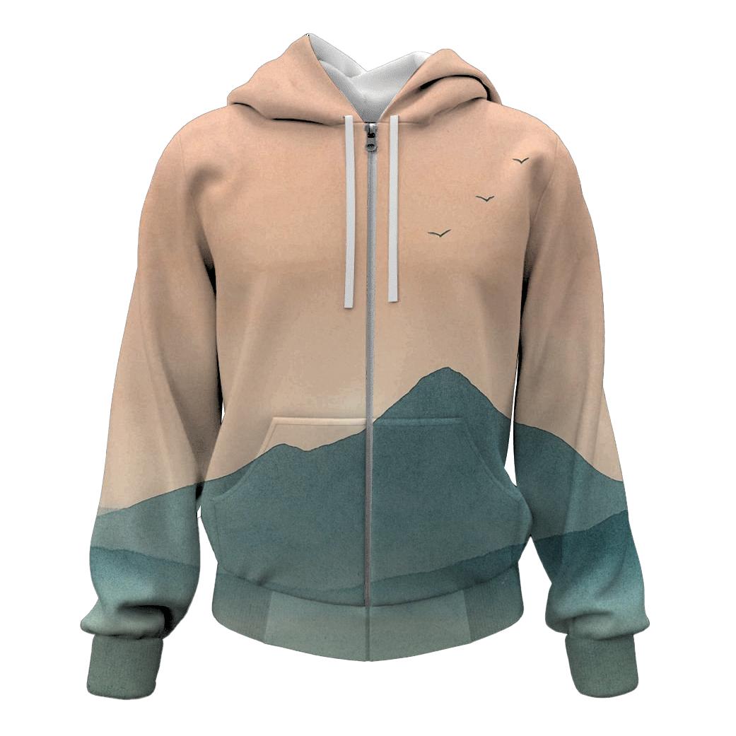 Dawn Of Stillness zip-up hoodies