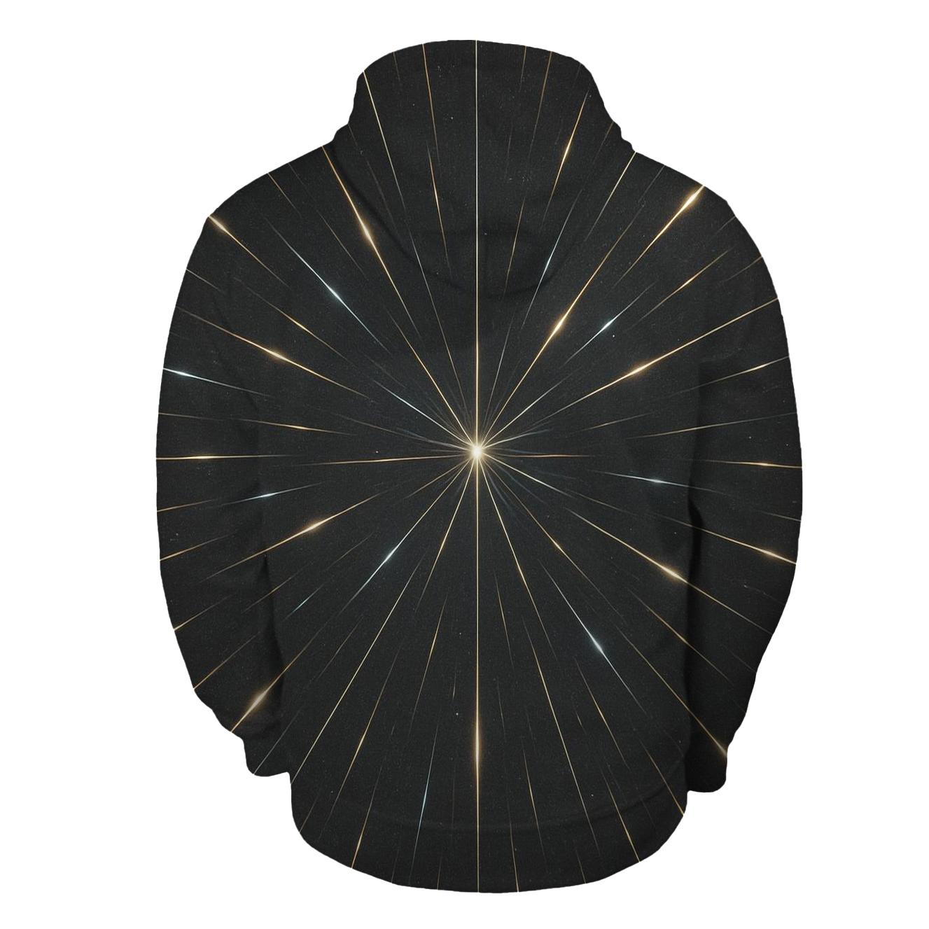 Meteor Trail Radiant Grid embroidered hoodies
