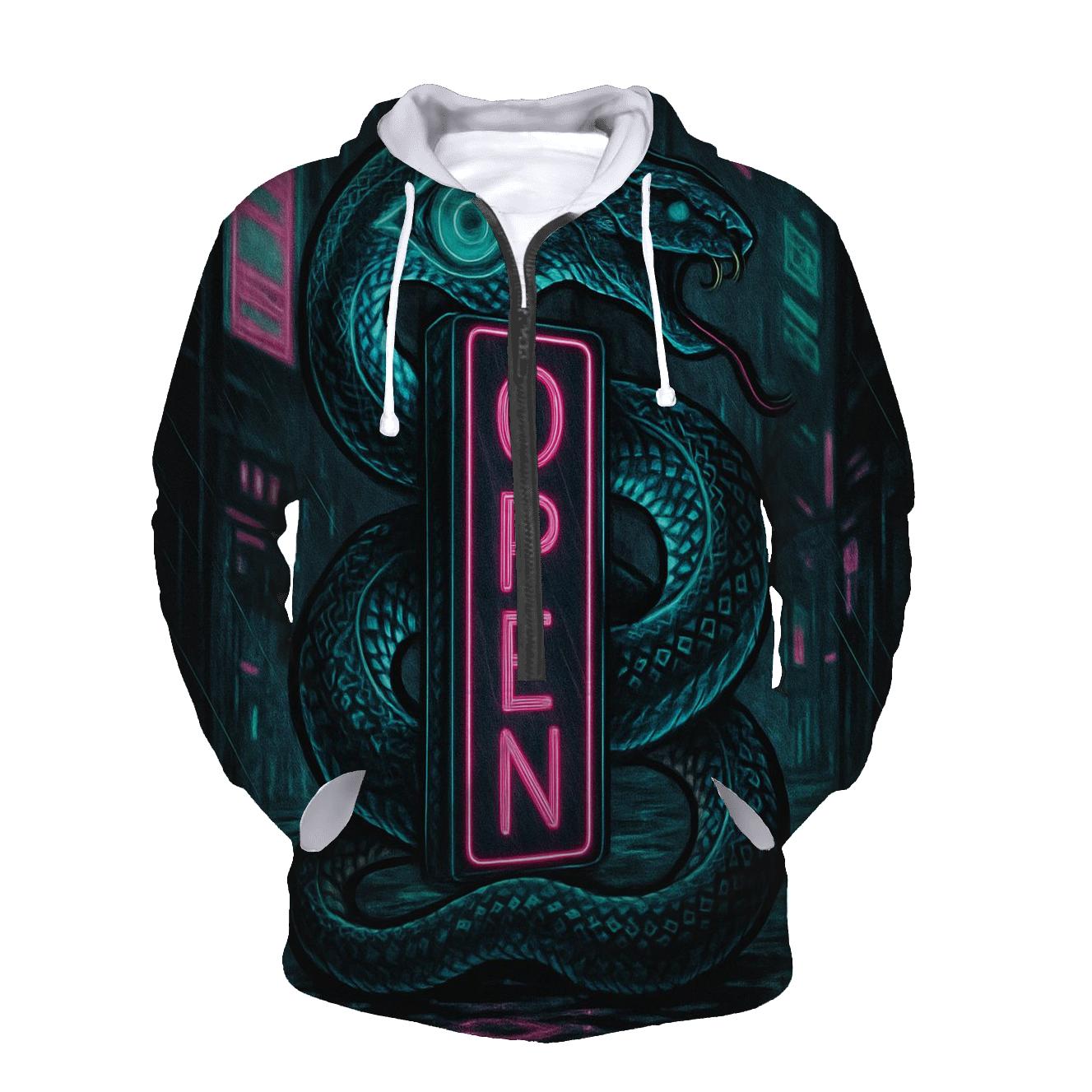 Neon Alley Ouroboros Sentinel embroidered hoodies