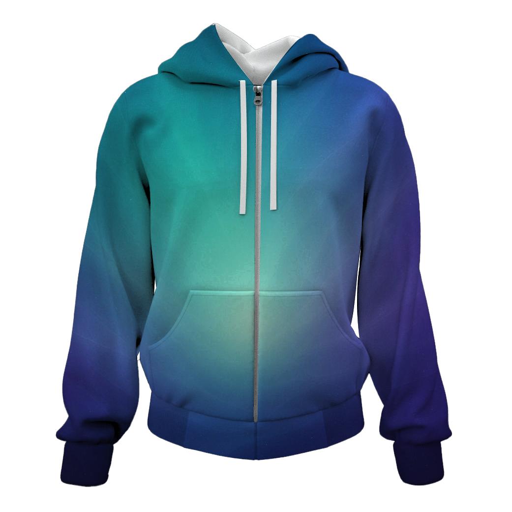 Aurora Mesh Bloom embroidered hoodies