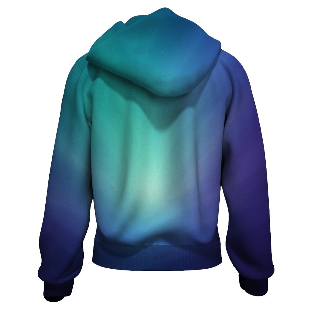 Aurora Mesh Bloom embroidered hoodies